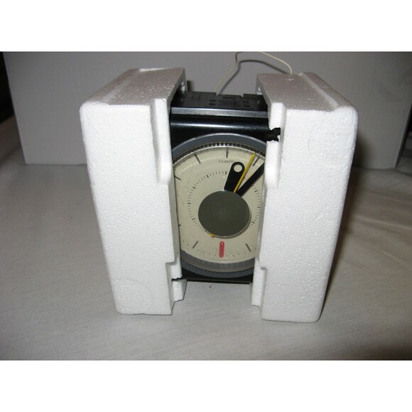 Vintage Black Sony Cube ICF-A10W AM/FM Clock Radio Alarm Tested In Original Box - Picture 5 of 7